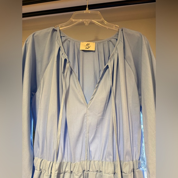 Local European Light Blue Midi Dress - Picture 2 of 5